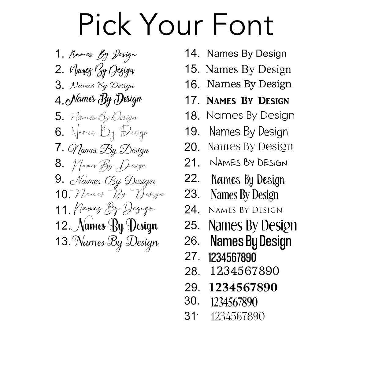 Name Christening Cake Topper NamesByDesign